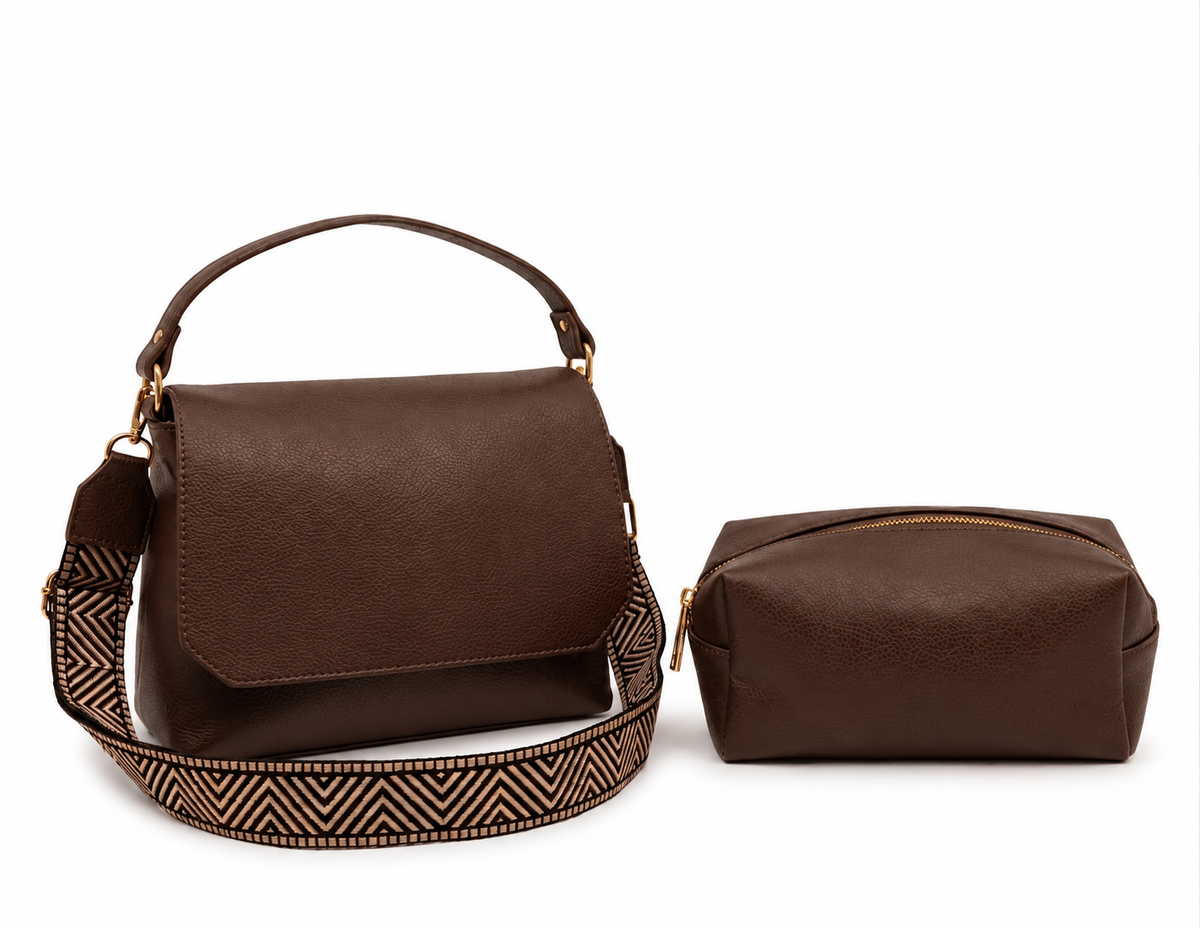 Bolso Carriel + Cosmetiquera