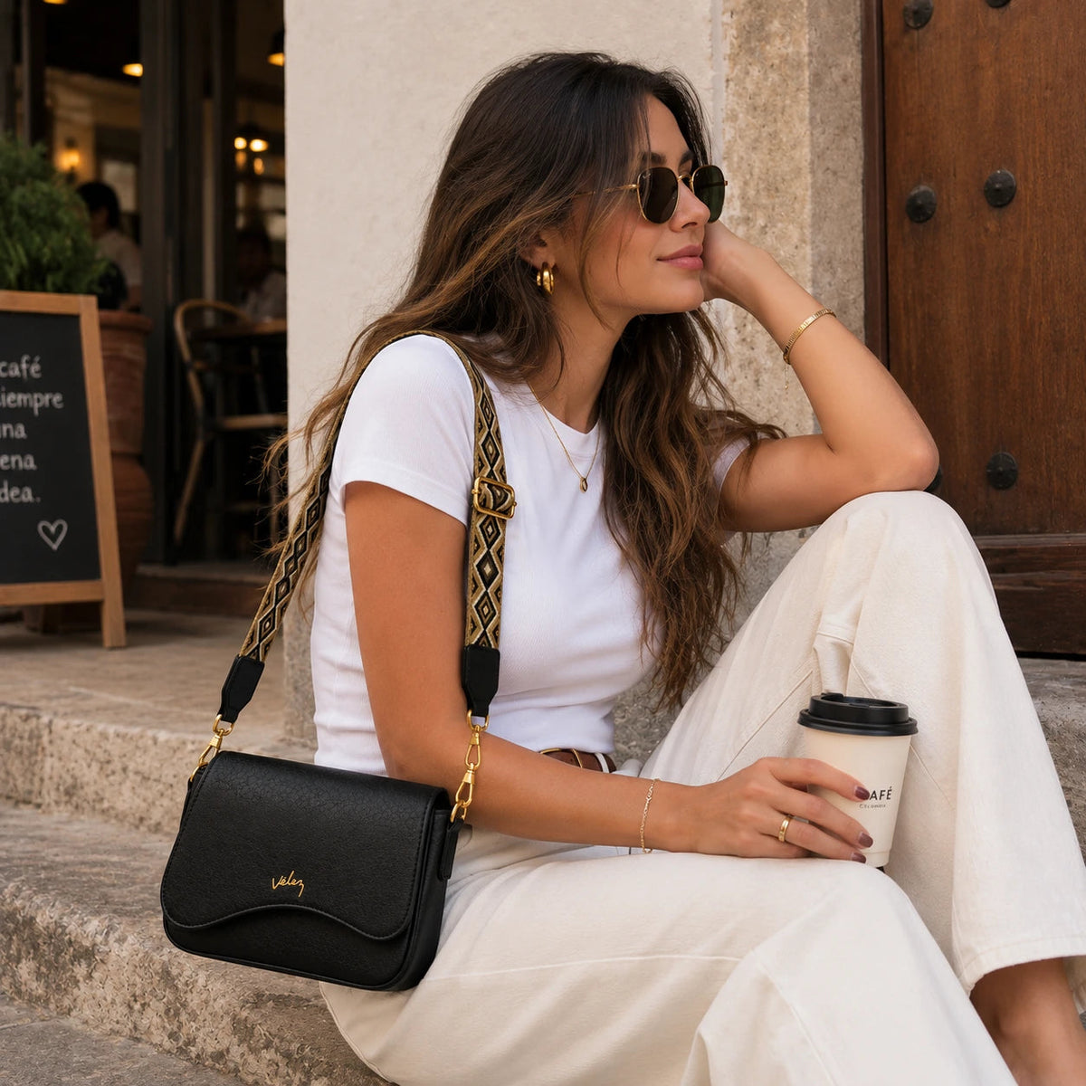 Bolso Carriel Vélez Duna de Cuero Premium - Precio Exclusivo De Lanzamiento🎁