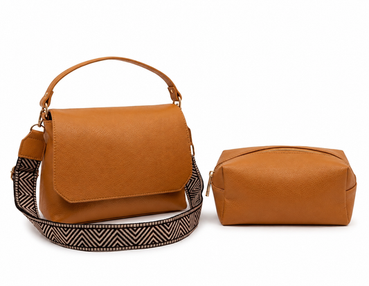 Bolso Carriel + Cosmetiquera