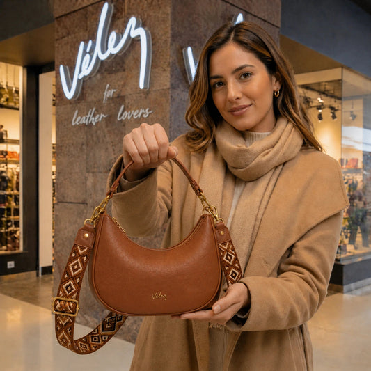 Bolso Vélez Luna de Cuero - Precio Exclusivo De Lanziamiento 🎁